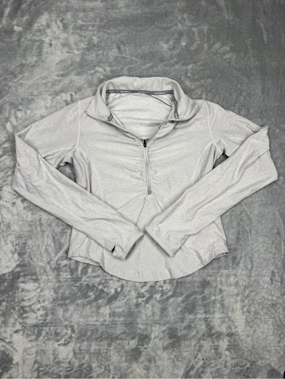 New Balance Athletic Quarter Zip Long Sleeve Pullover